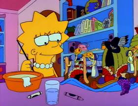 Screenshots from the 1990 Gracie Films cartoon Bart vs. Thanksgiving