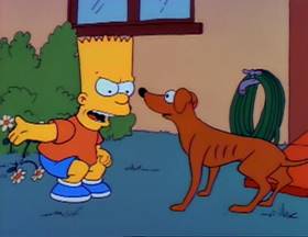 Screenshots from the 1990 Gracie Films cartoon Bart vs. Thanksgiving