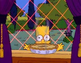 Screenshots from the 1990 Gracie Films cartoon Bart vs. Thanksgiving