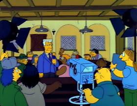 Screenshots from the 1990 Gracie Films cartoon Bart vs. Thanksgiving