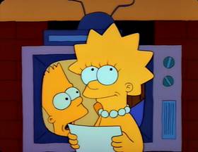 Screenshots from the 1990 Gracie Films cartoon Bart vs. Thanksgiving