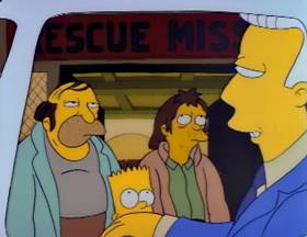 Screenshots from the 1990 Gracie Films cartoon Bart vs. Thanksgiving