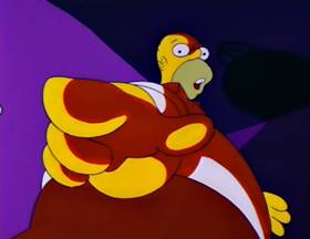 Screenshots from the 1990 Gracie Films cartoon Bart vs. Thanksgiving