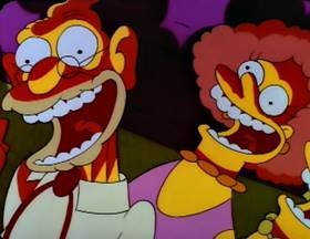 Screenshots from the 1990 Gracie Films cartoon Bart vs. Thanksgiving