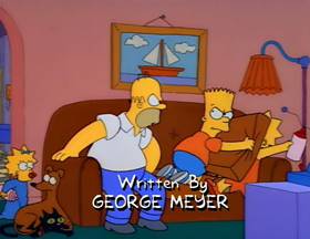 Screenshots from the 1990 Gracie Films cartoon Bart vs. Thanksgiving