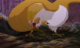Screenshots from the 1990 Disney cartoon The Rescuers Down Under