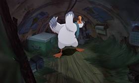 Screenshots from the 1990 Disney cartoon The Rescuers Down Under