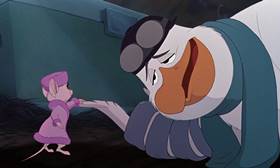 Screenshots from the 1990 Disney cartoon The Rescuers Down Under