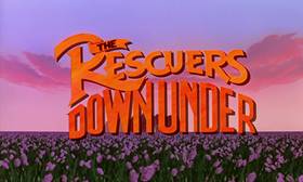 Screenshots from the 1990 Disney cartoon The Rescuers Down Under