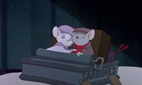 Screenshots from the 1990 Disney cartoon The Rescuers Down Under