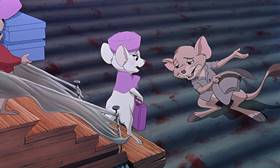 Screenshots from the 1990 Disney cartoon The Rescuers Down Under