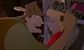 Screenshots from the 1990 Disney cartoon The Rescuers Down Under