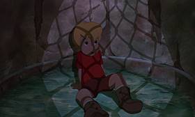 Screenshots from the 1990 Disney cartoon The Rescuers Down Under