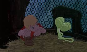Screenshots from the 1990 Disney cartoon The Rescuers Down Under