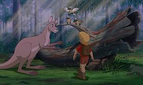 Screenshots from the 1990 Disney cartoon The Rescuers Down Under