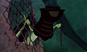 Screenshots from the 1990 Disney cartoon The Rescuers Down Under