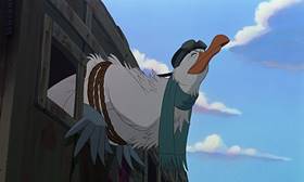 Screenshots from the 1990 Disney cartoon The Rescuers Down Under