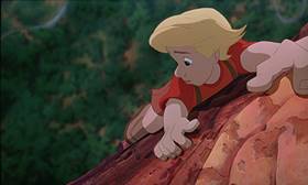 Screenshots from the 1990 Disney cartoon The Rescuers Down Under