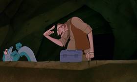 Screenshots from the 1990 Disney cartoon The Rescuers Down Under