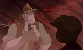 Screenshots from the 1990 Disney cartoon The Rescuers Down Under