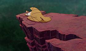 Screenshots from the 1990 Disney cartoon The Rescuers Down Under