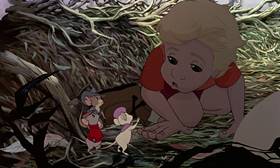 Screenshots from the 1990 Disney cartoon The Rescuers Down Under