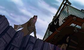 Screenshots from the 1990 Disney cartoon The Rescuers Down Under