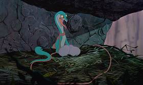 Screenshots from the 1990 Disney cartoon The Rescuers Down Under