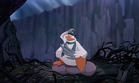 Screenshots from the 1990 Disney cartoon The Rescuers Down Under