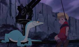 Screenshots from the 1990 Disney cartoon The Rescuers Down Under