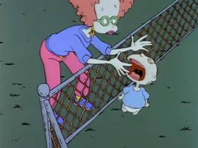 Screenshots from the 1991 Klasky Csupo cartoon Barbeque Story