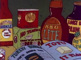 Screenshots from the 1991 Klasky Csupo cartoon Barbeque Story