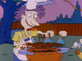 Screenshots from the 1991 Klasky Csupo cartoon Barbeque Story