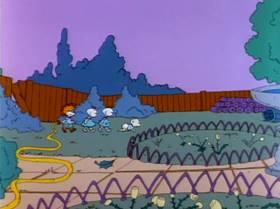 Screenshots from the 1991 Klasky Csupo cartoon Barbeque Story