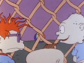 Screenshots from the 1991 Klasky Csupo cartoon Barbeque Story