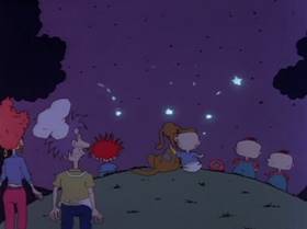 Screenshots from the 1991 Klasky Csupo cartoon Barbeque Story