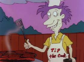 Screenshots from the 1991 Klasky Csupo cartoon Barbeque Story