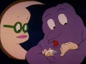 Screenshots from the 1991 Klasky Csupo cartoon Slumber Party