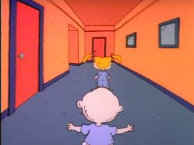 Screenshots from the 1991 Klasky Csupo cartoon Slumber Party