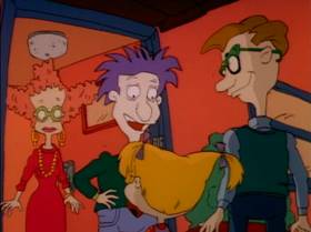 Screenshots from the 1991 Klasky Csupo cartoon Slumber Party