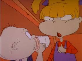 Screenshots from the 1991 Klasky Csupo cartoon Slumber Party