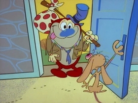 Screenshots from the 1991 Spumco cartoon The Big Shot