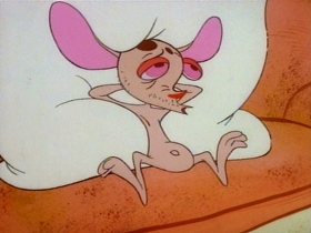 Screenshots from the 1991 Spumco cartoon The Big Shot