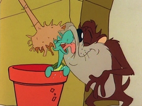 Screenshots from the 1991 Warner Bros. Television cartoon The Dog the Turtle Story