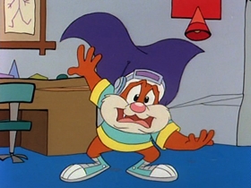 Screenshots from the 1991 Warner Bros. Television cartoon The Dog the Turtle Story