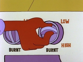 Screenshots from the 1991 Warner Bros. Television cartoon The Dog the Turtle Story