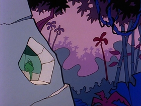 Screenshots from the 1991 Warner Bros. Television cartoon The Dog the Turtle Story