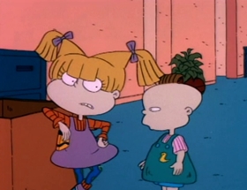 Screenshots from the 1992 Klasky Csupo cartoon The Santa Experience