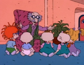 Screenshots from the 1992 Klasky Csupo cartoon The Santa Experience