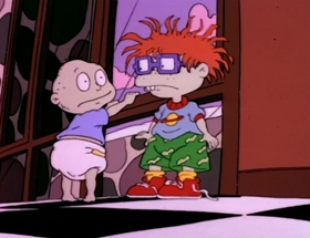 Screenshots from the 1992 Klasky Csupo cartoon The Santa Experience